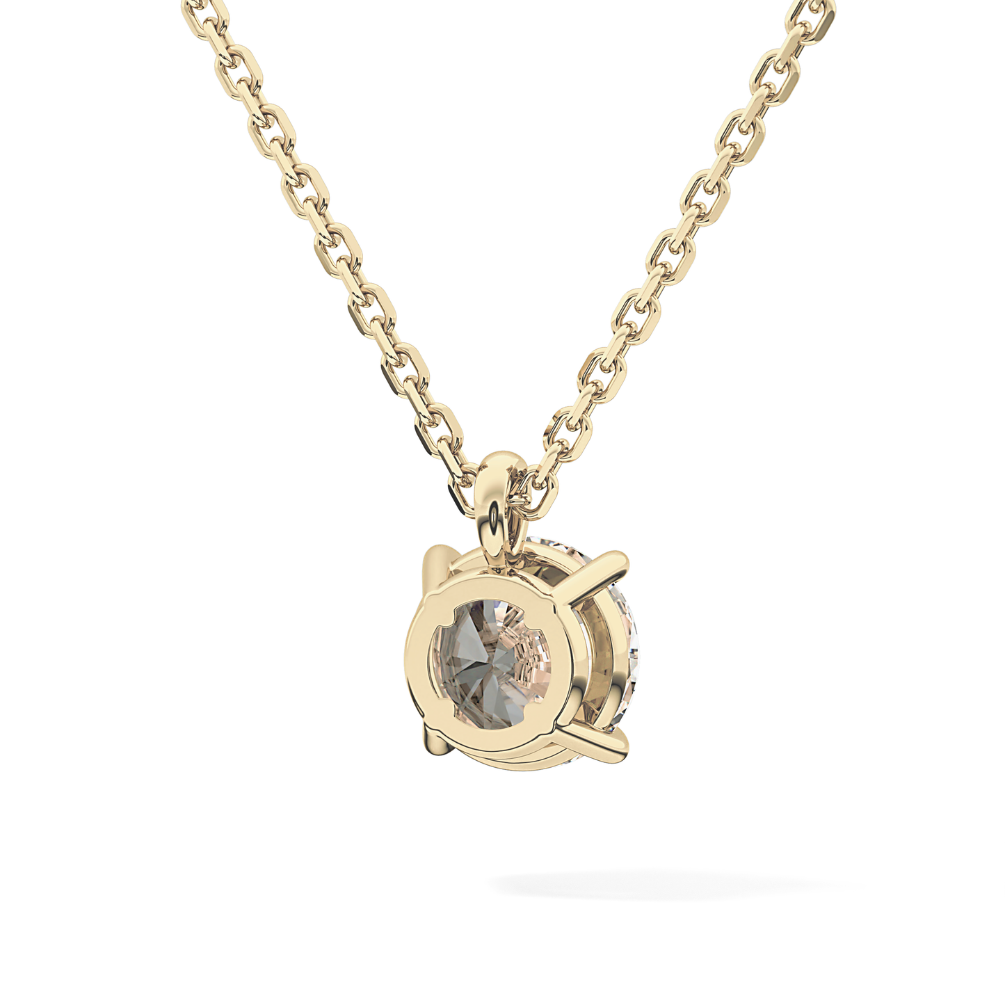 2 CT Round Lab-Grown Diamond Solitaire Necklace