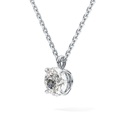 2 CT Round Lab-Grown Diamond Solitaire Necklace