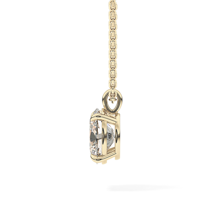2 CT Oval Lab-Grown Diamond Solitaire Necklace