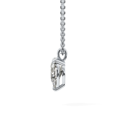2 CT Pear Lab-Grown Diamond Solitaire Necklace