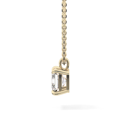 2 CT Emerald Lab-Grown Diamond Solitaire Necklace