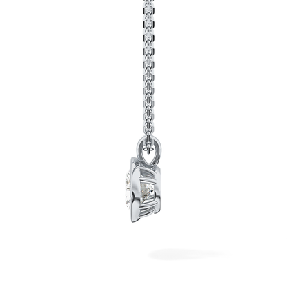 2 CT Oval Lab-Grown Diamond Solitaire & Bezel Necklace