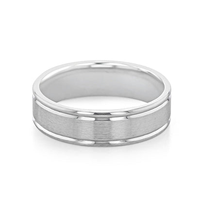Brushed Finish Classic Men's Wedding Band 3