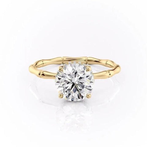 1.60 CT Round Cut Solitaire Style Moissanite Engagement Ring 11