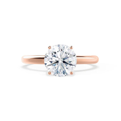 Round Solitaire Lab Grown Diamond Engagement Ring