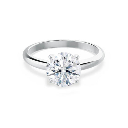 Round Solitaire Lab Grown Diamond Engagement Ring