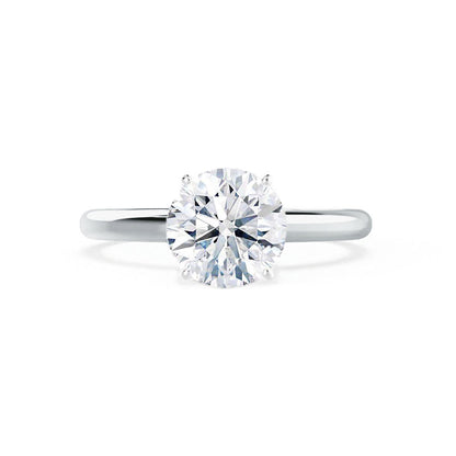 Round Solitaire Lab Grown Diamond Engagement Ring
