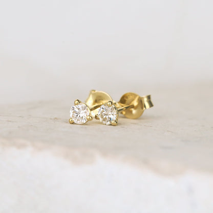 0.70 TCW Round Cut Moissanite Stud Earrings