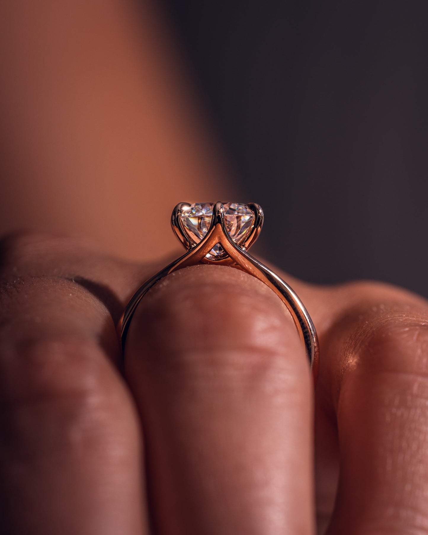 1.9 CT Round Solitaire Lab Grown Diamond Engagement Ring