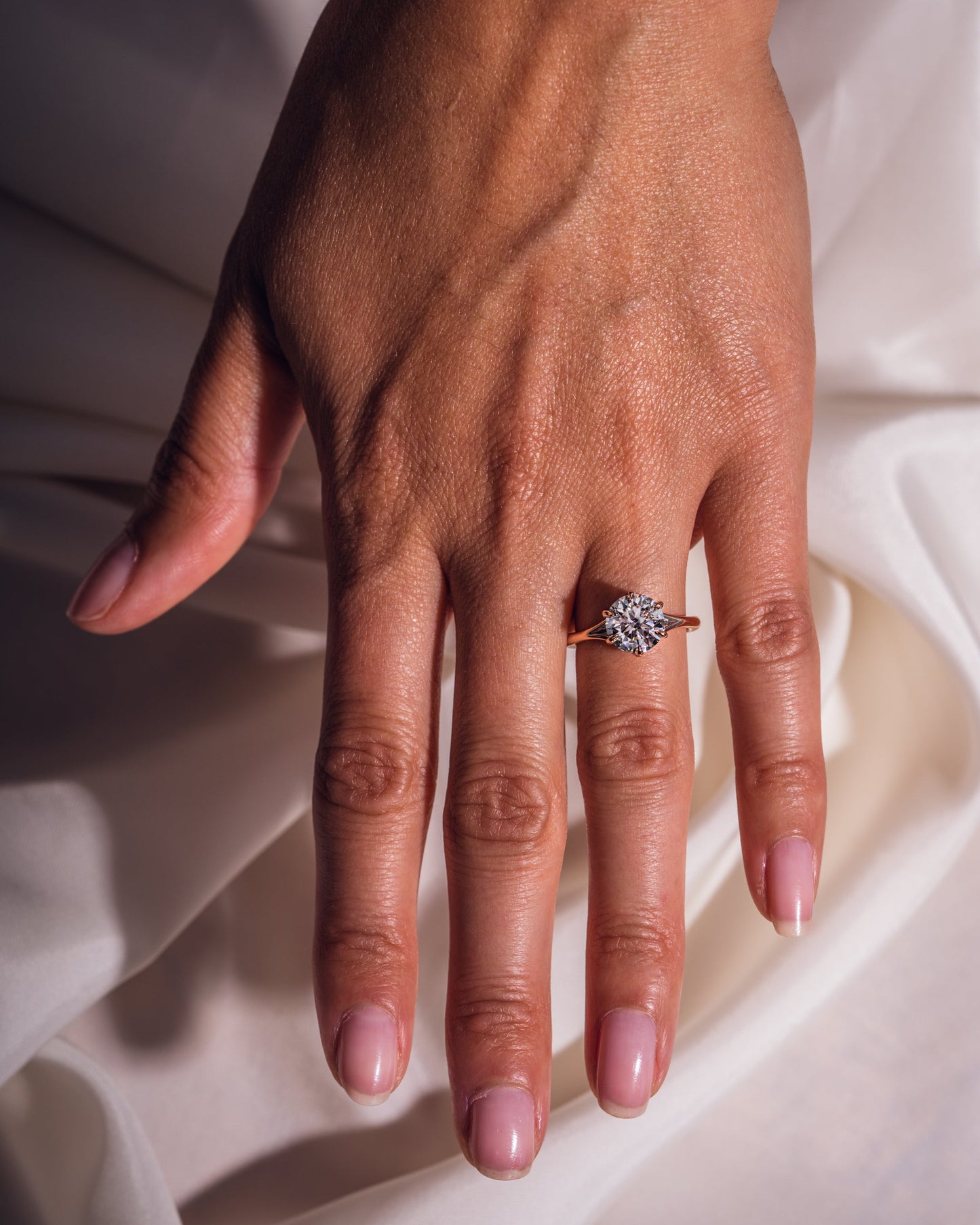 1.9 CT Round Solitaire Lab Grown Diamond Engagement Ring