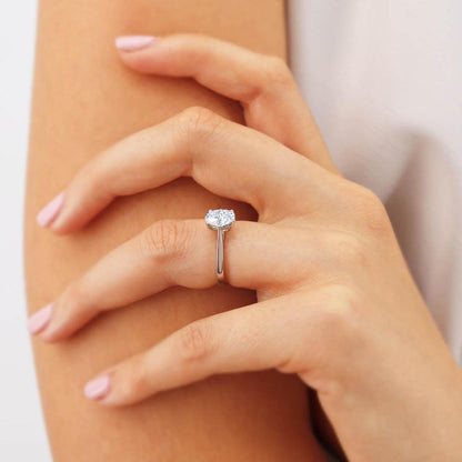 Oval Solitaire Lab Grown Diamond Engagement Ring