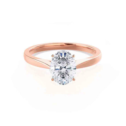 Oval Solitaire Lab Grown Diamond Engagement Ring
