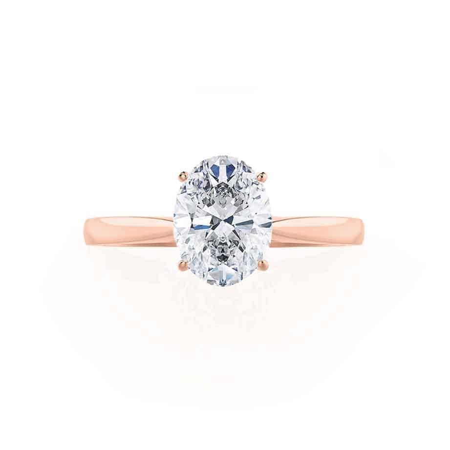 Oval Solitaire Lab Grown Diamond Engagement Ring