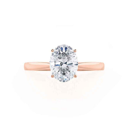 Oval Solitaire Lab Grown Diamond Engagement Ring