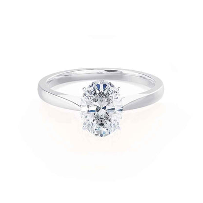 Oval Solitaire Lab Grown Diamond Engagement Ring