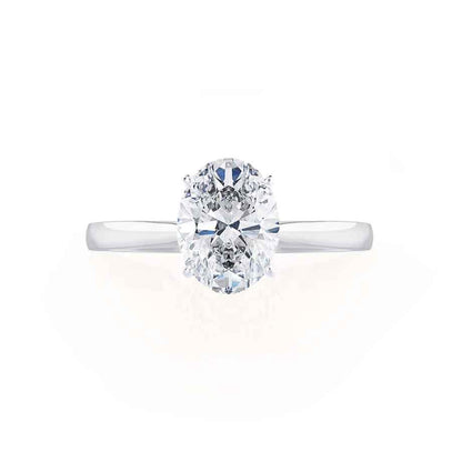 Oval Solitaire Lab Grown Diamond Engagement Ring