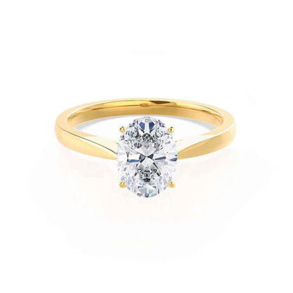 Oval Solitaire Lab Grown Diamond Engagement Ring