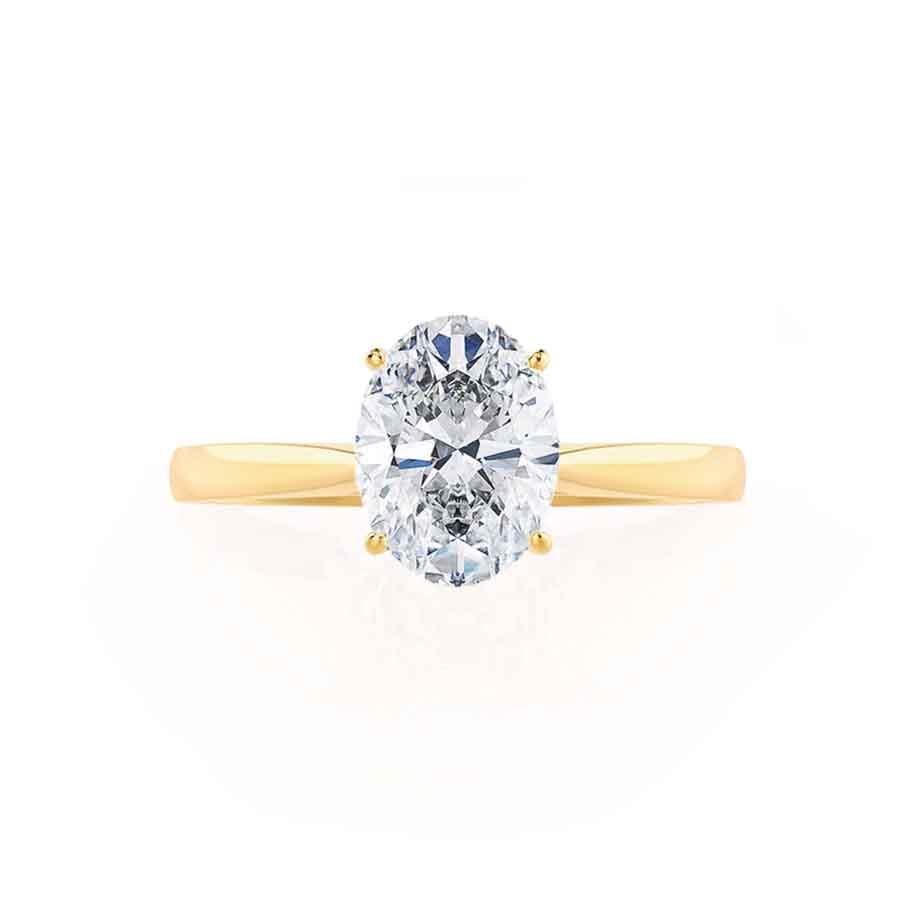 Oval Solitaire Lab Grown Diamond Engagement Ring