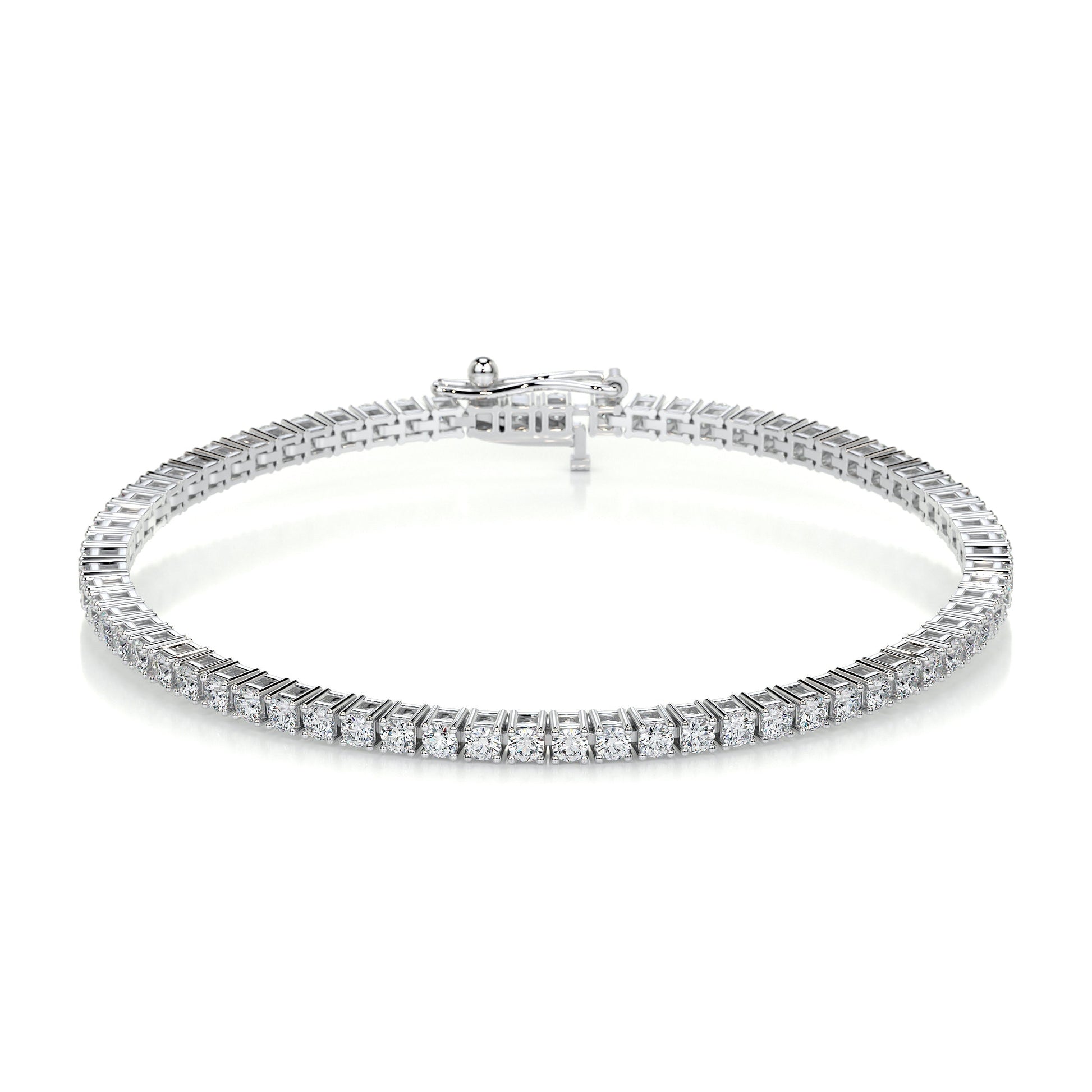 2.5 TCW Round Lab Grown Diamond Tennis Bracelet