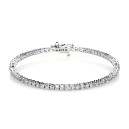 2.5 TCW Round Lab Grown Diamond Tennis Bracelet