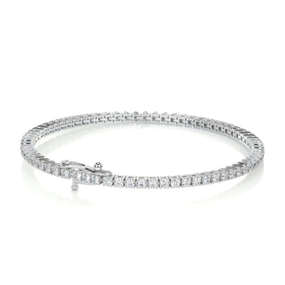 2.5 TCW Round Lab Grown Diamond Tennis Bracelet