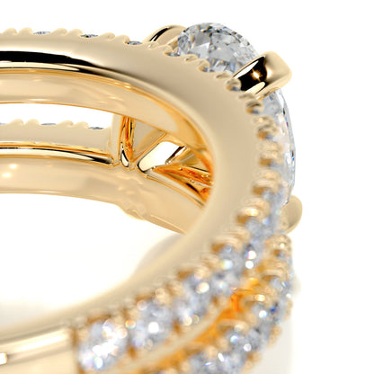 1.0 CT Oval Solitaire CVD F/VS Diamond Bridal Ring Set 10