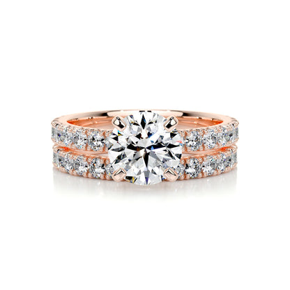 1.50 CT Round Solitaire CVD F/VS Diamond Bridal Ring Set 13
