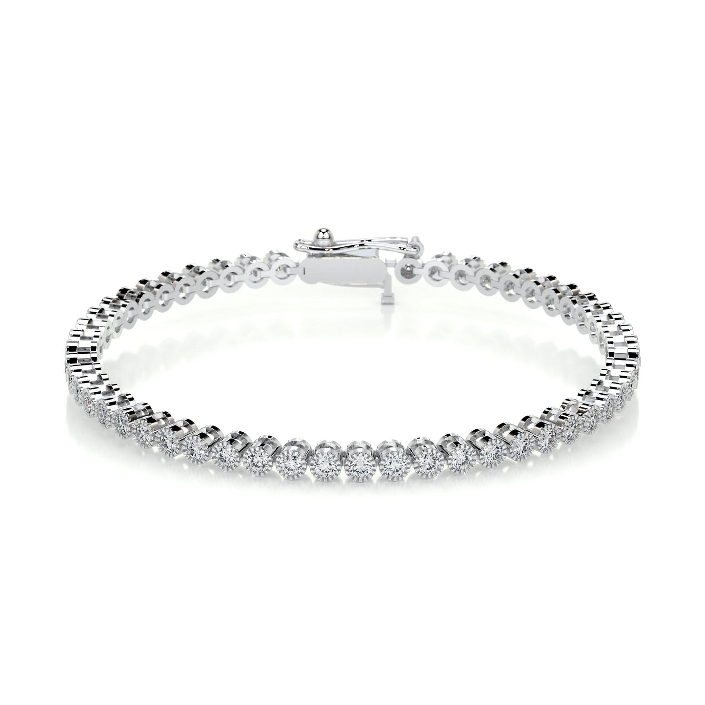 1.5 TCW Round Lab Grown Diamond Tennis Bracelet