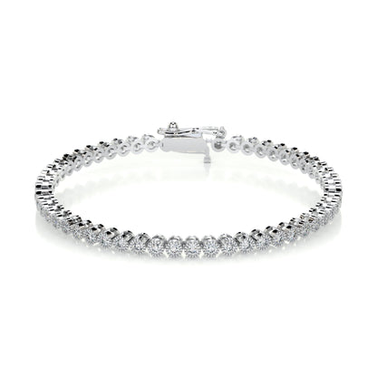 1.5 TCW Round Lab Grown Diamond Tennis Bracelet
