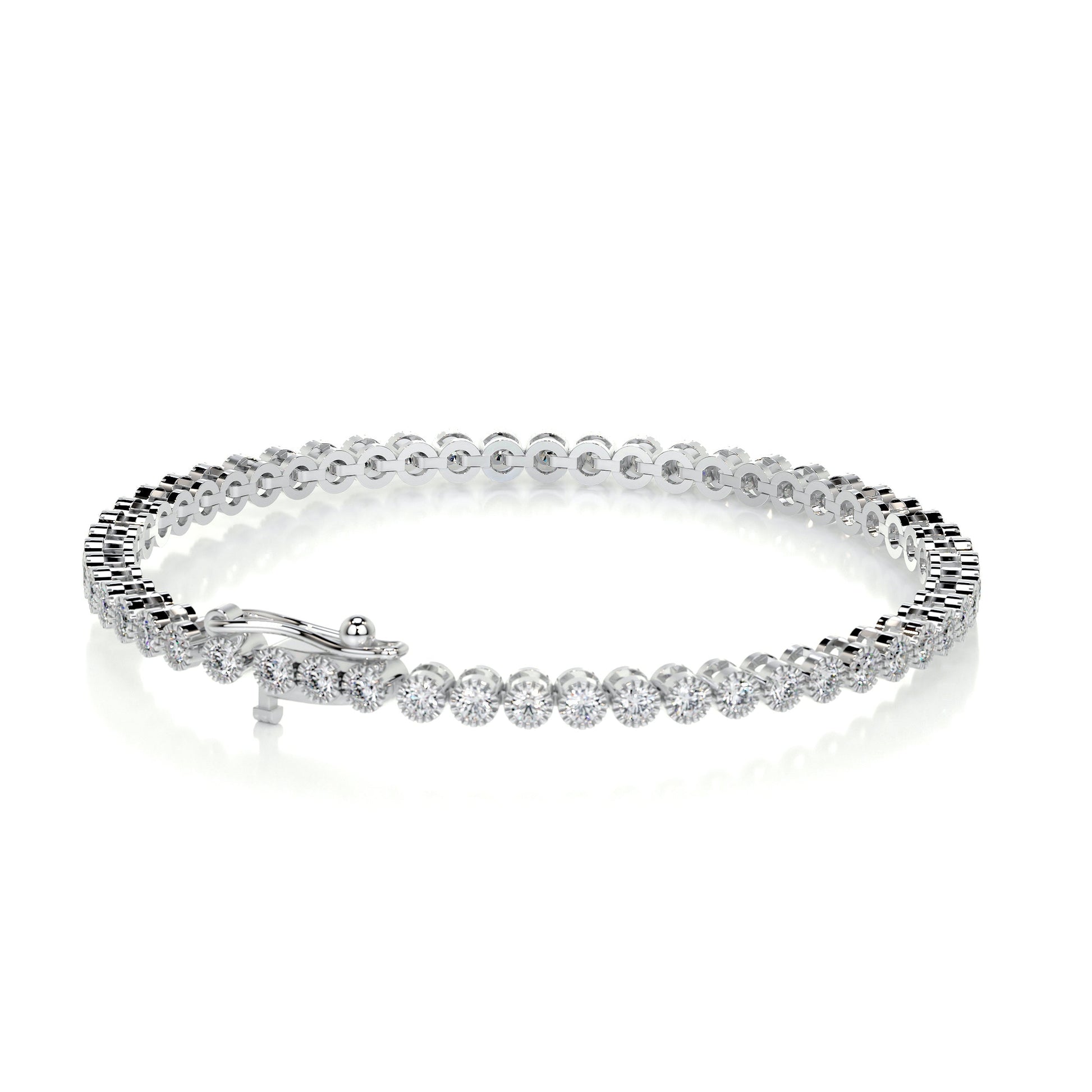 1.5 TCW Round Lab Grown Diamond Tennis Bracelet
