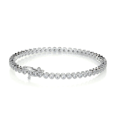 1.5 TCW Round Lab Grown Diamond Tennis Bracelet