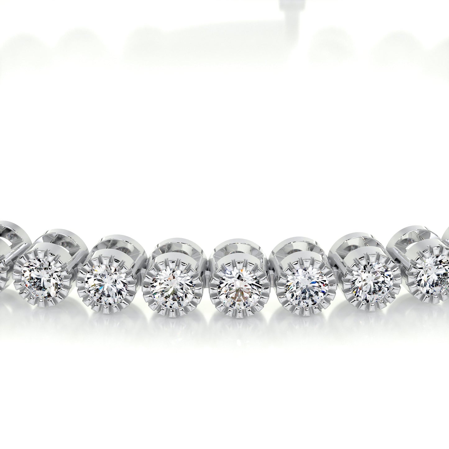 1.5 TCW Round Lab Grown Diamond Tennis Bracelet