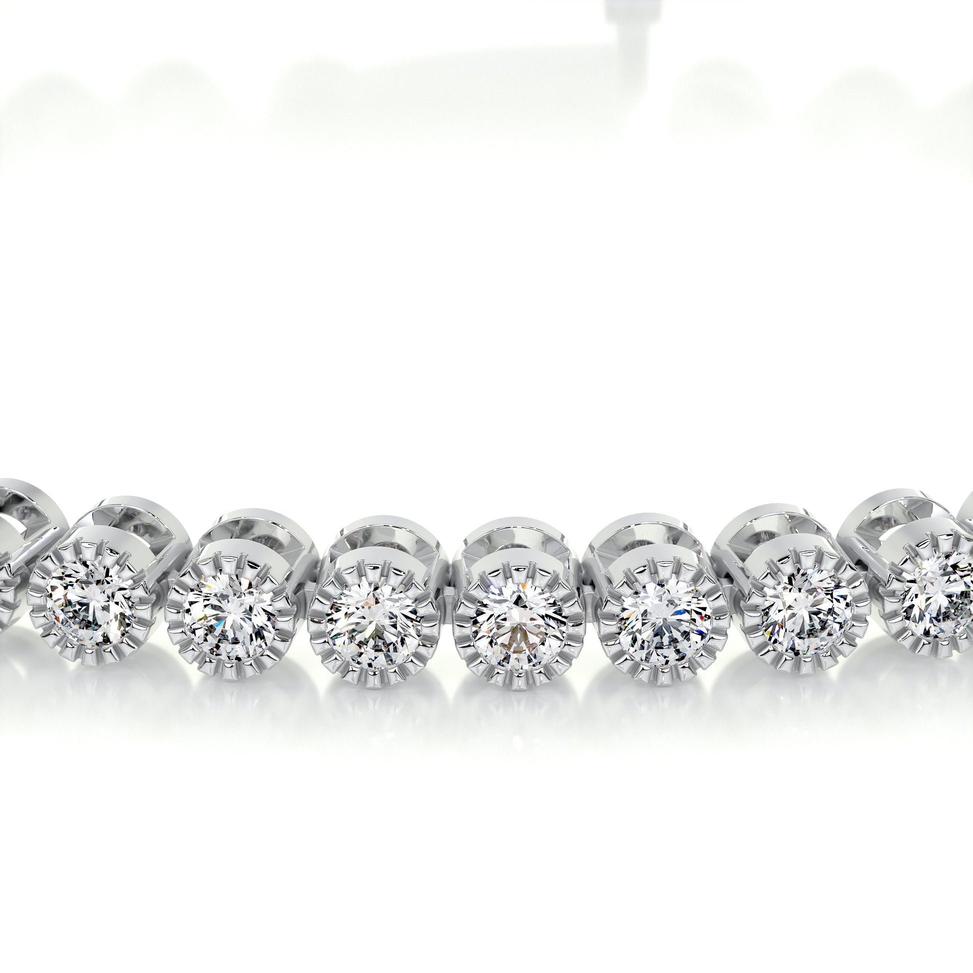 1.5 TCW Round Lab Grown Diamond Tennis Bracelet