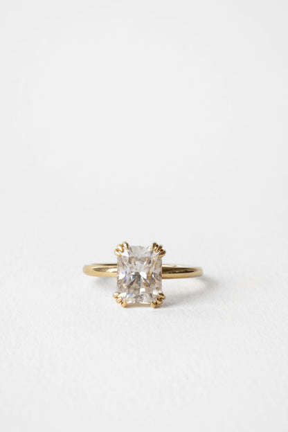 2.10 CT Radiant Solitaire Lab Grown Diamond Engagement Ring