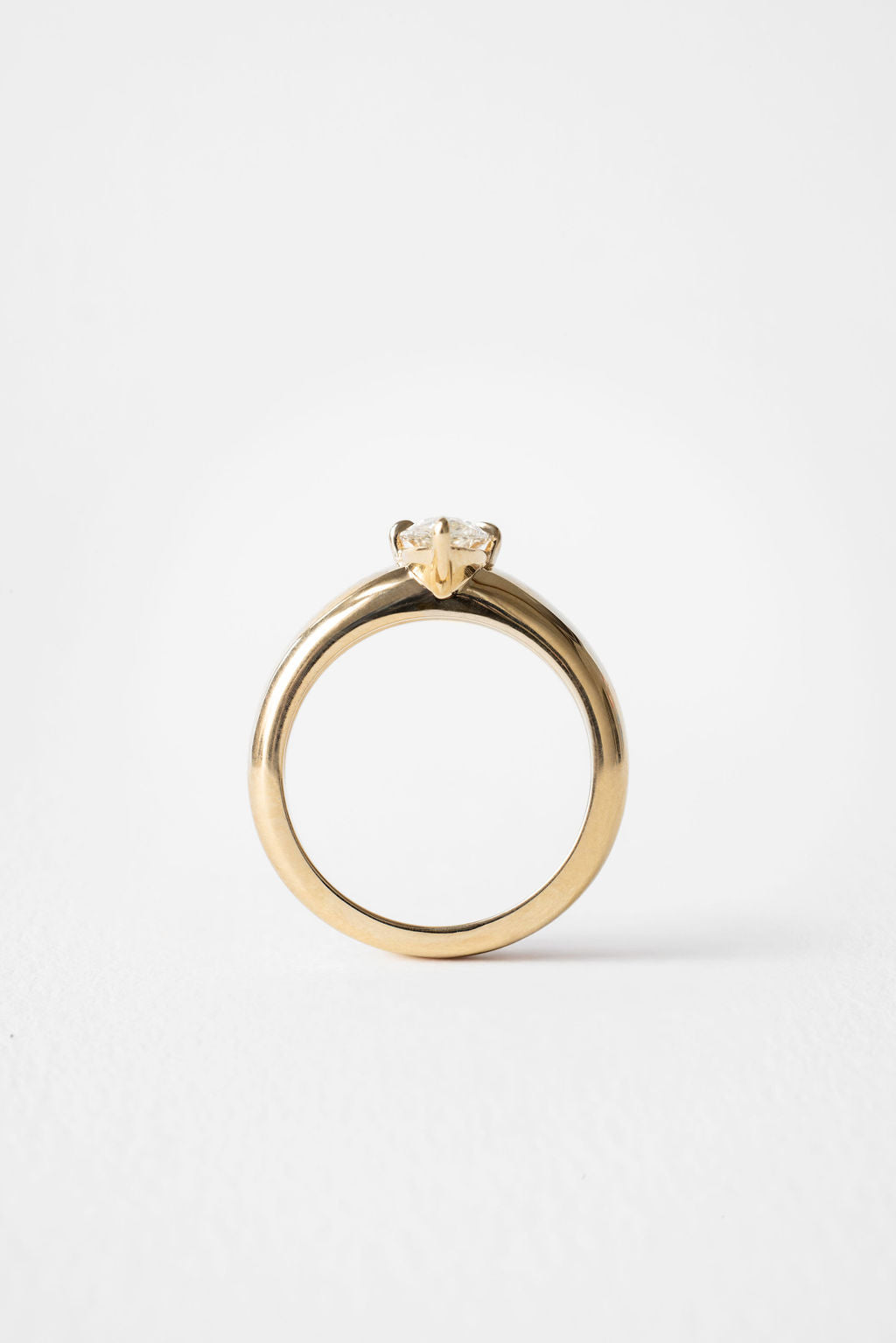 1.04 CT Antique Cut Moval Solitaire Lab Grown Diamond Engagement Ring