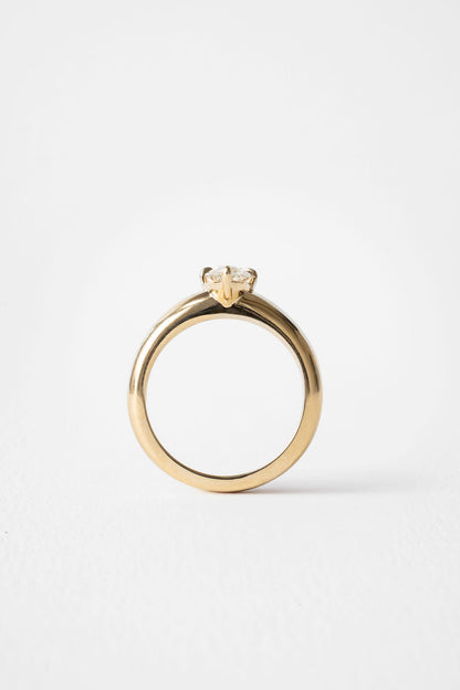 1.04 CT Antique Cut Moval Solitaire Lab Grown Diamond Engagement Ring
