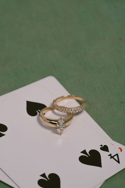 1.04 CT Antique Cut Moval Solitaire Lab Grown Diamond Engagement Ring