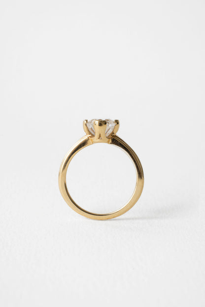 2.10 CT Oval Vintage Solitaire Lab Grown Diamond Engagement Ring