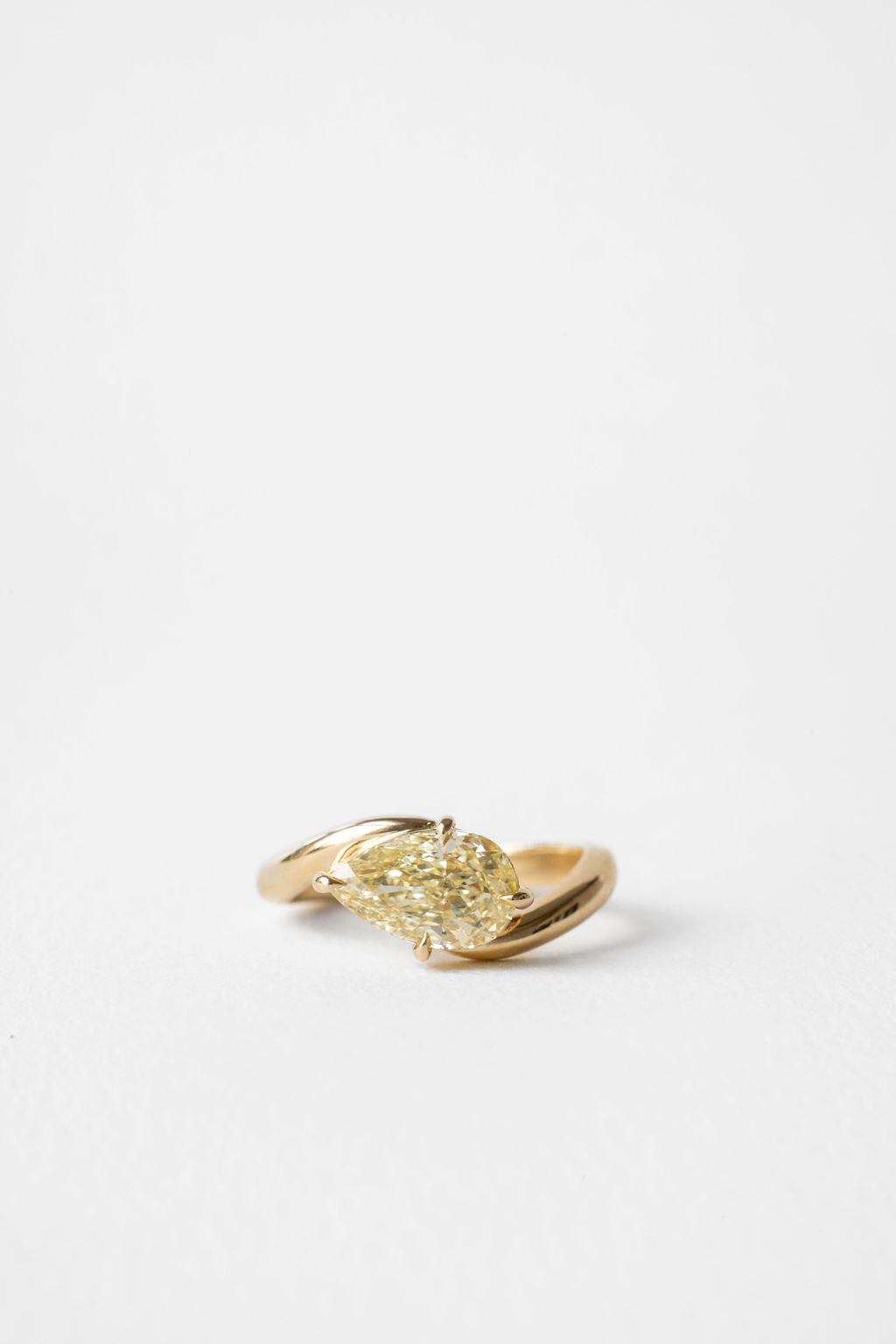 2.00 CT Pear Lab Grown Diamond Engagement Ring
