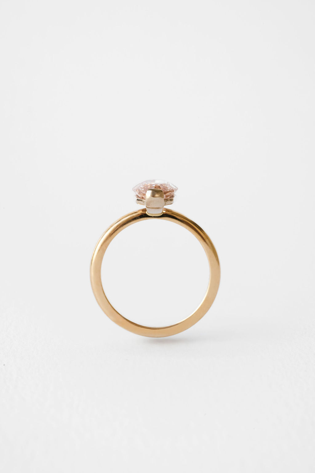 2.75 CT Step Cut Oval Solitaire Lab Grown Diamond Engagement Ring