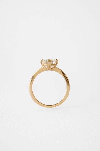 3.35 CT Antique Elongated Cushion Solitaire Lab Grown Diamond Engagement Ring