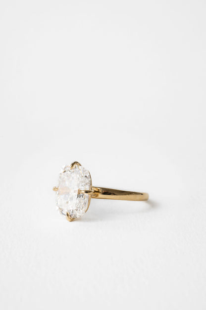 4.75 CT Elongated Cushion Solitaire Lab Grown Diamond Engagement Ring