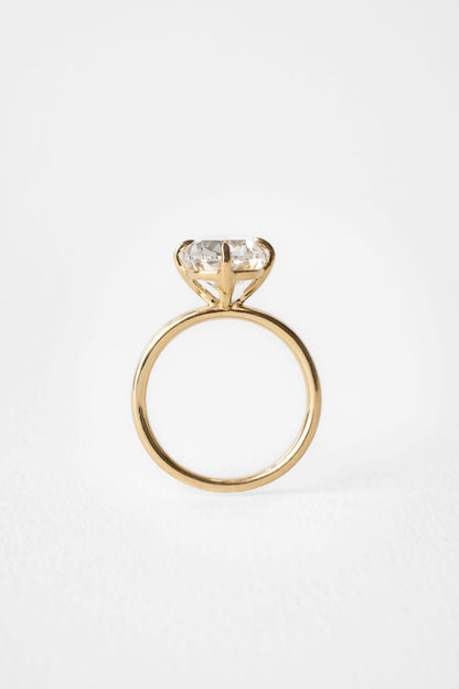 4.75 CT Elongated Cushion Solitaire Lab Grown Diamond Engagement Ring