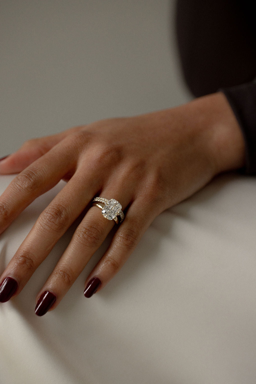 4.75 CT Elongated Cushion Solitaire Lab Grown Diamond Engagement Ring