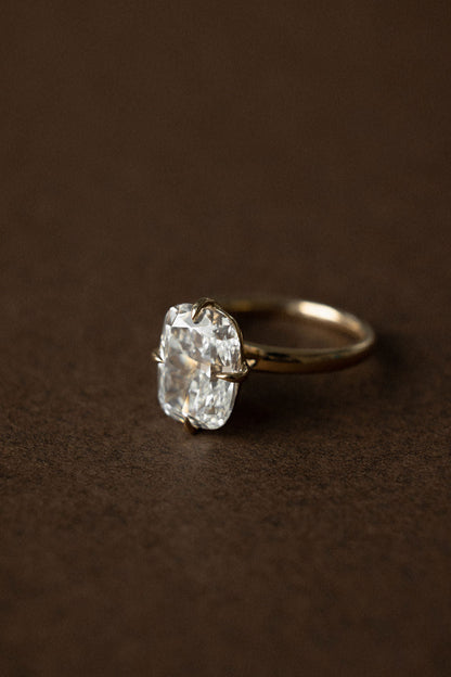 4.75 CT Elongated Cushion Solitaire Lab Grown Diamond Engagement Ring