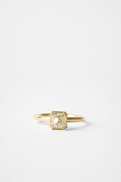 1.71 CT French Cut Cushion Solitaire Lab Grown Diamond Engagement Ring