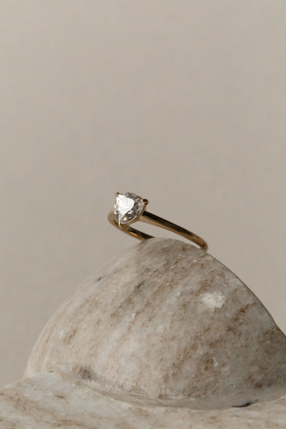 0.75 CT Trillion Solitaire Lab Grown Diamond Engagement Ring