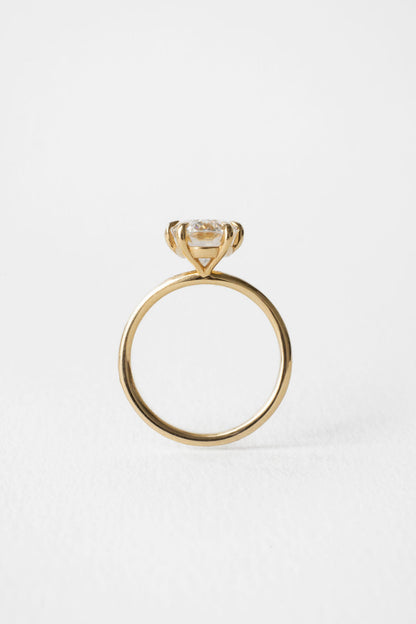 2.10 CT Oval Split Shank Lab Grown Diamond Engagement Ring