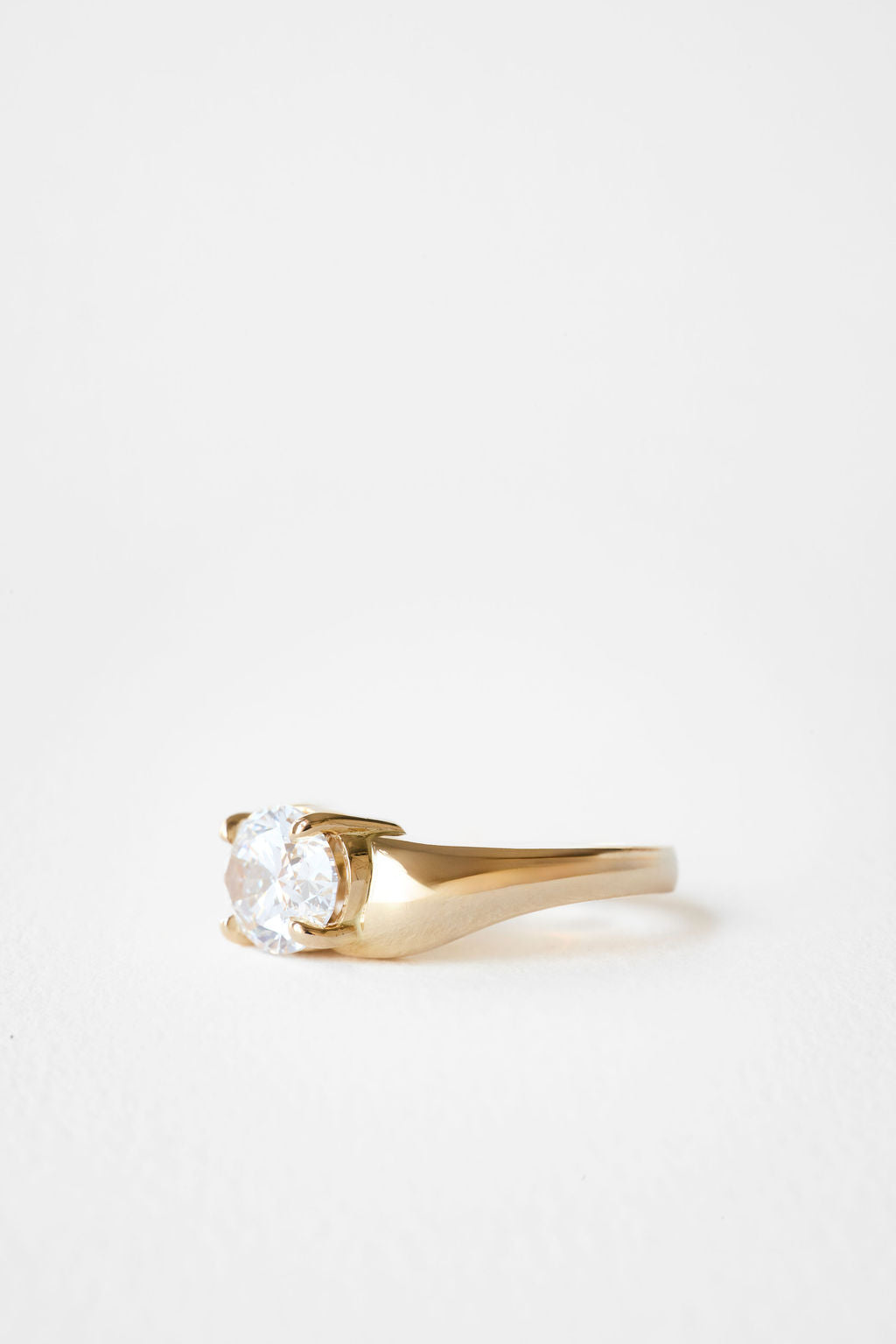 2.70 CT East-West Oval Solitaire Lab Grown Diamond Engagement Ring