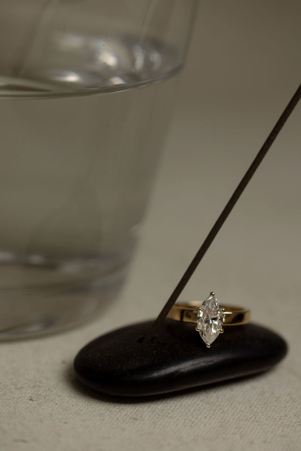 1.50 CT Marquise Solitaire Lab Grown Diamond Engagement Ring
